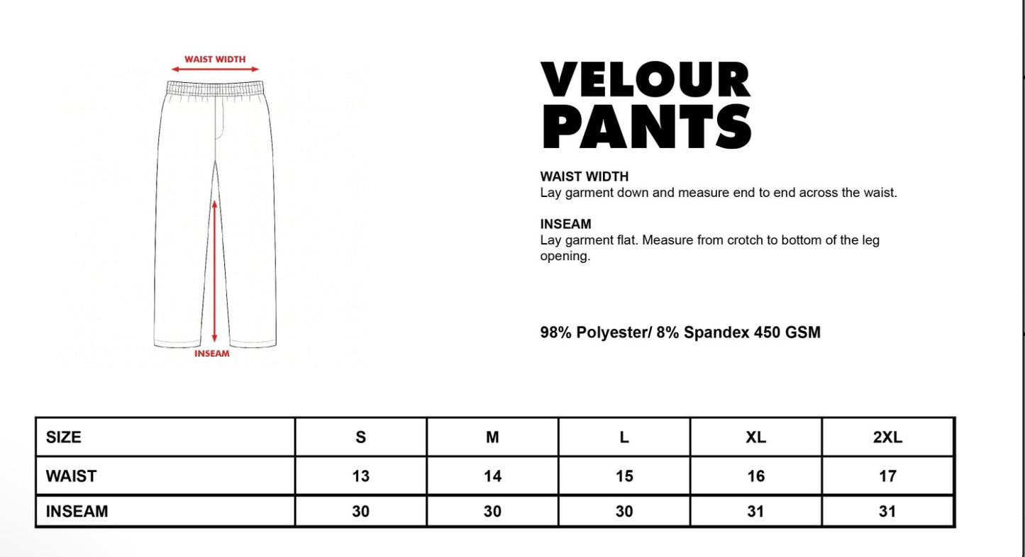 Accademy Velour Sweatpants